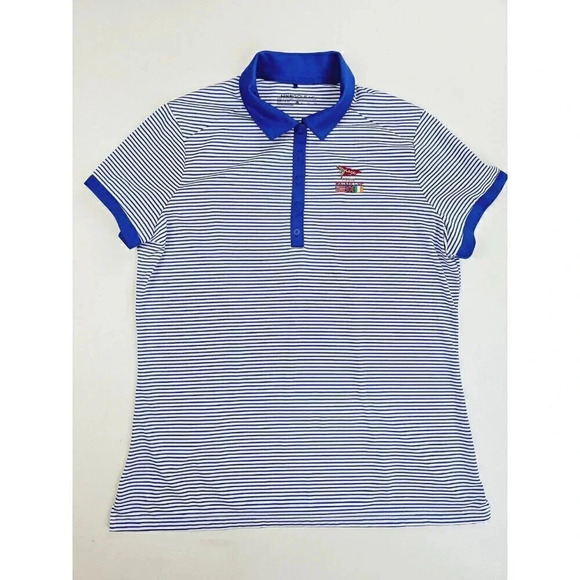 Nike Golf Dri Fit Women's Size XL Los Angeles Country Club Walker Cup Logo Polo - Picture 1 of 12
